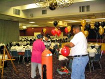 Preparations for Douglas Alumni Association Meet & Greet, 2003